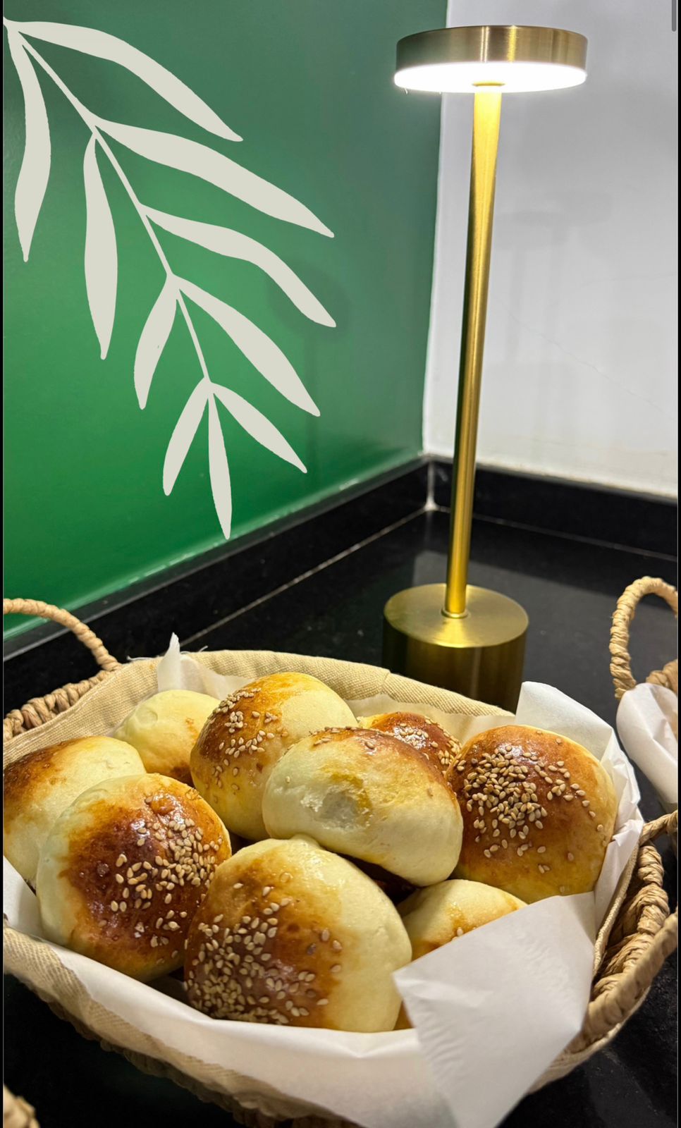 Pães caseiros no café da manhã